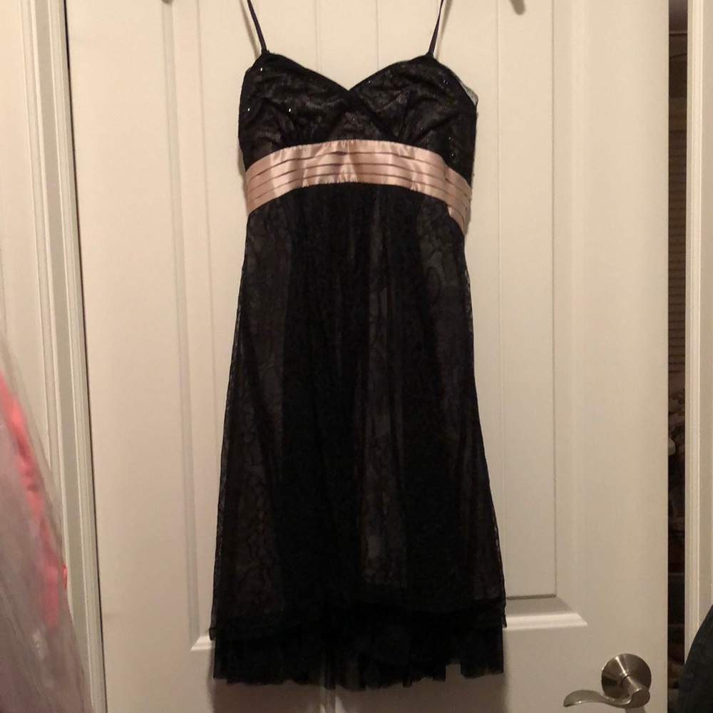 BCBGMaxAzria strapless lace short dress